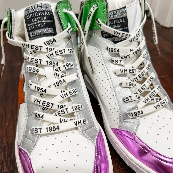 Vintage Havana, DREAM 11- MULTI MIX High Top Sneakers, Size 10, NEVER WORN - Picture 2 of 11